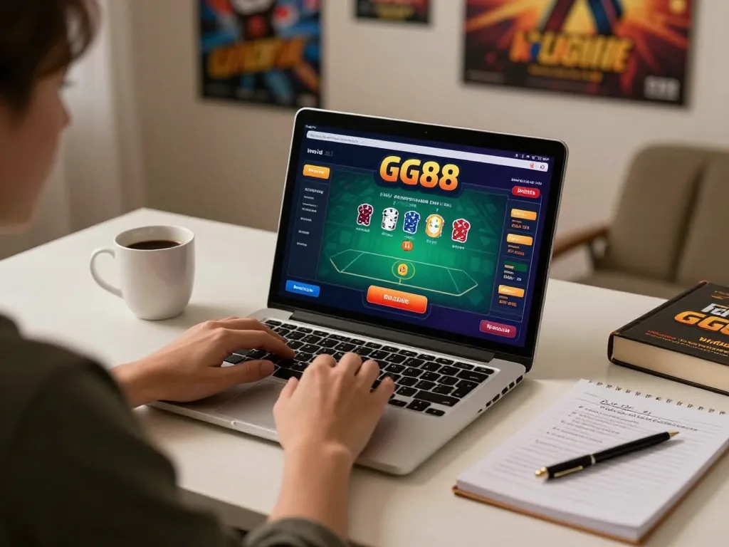 Engaging in a GG88 poker game at home, focusing on strategy with warm lighting.