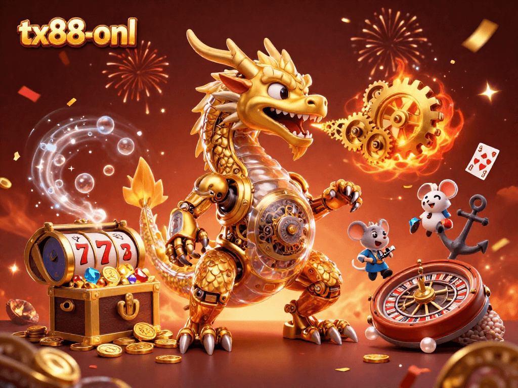 Engage with vibrant tx88-onl casino action featuring golden dragon and magical elements.