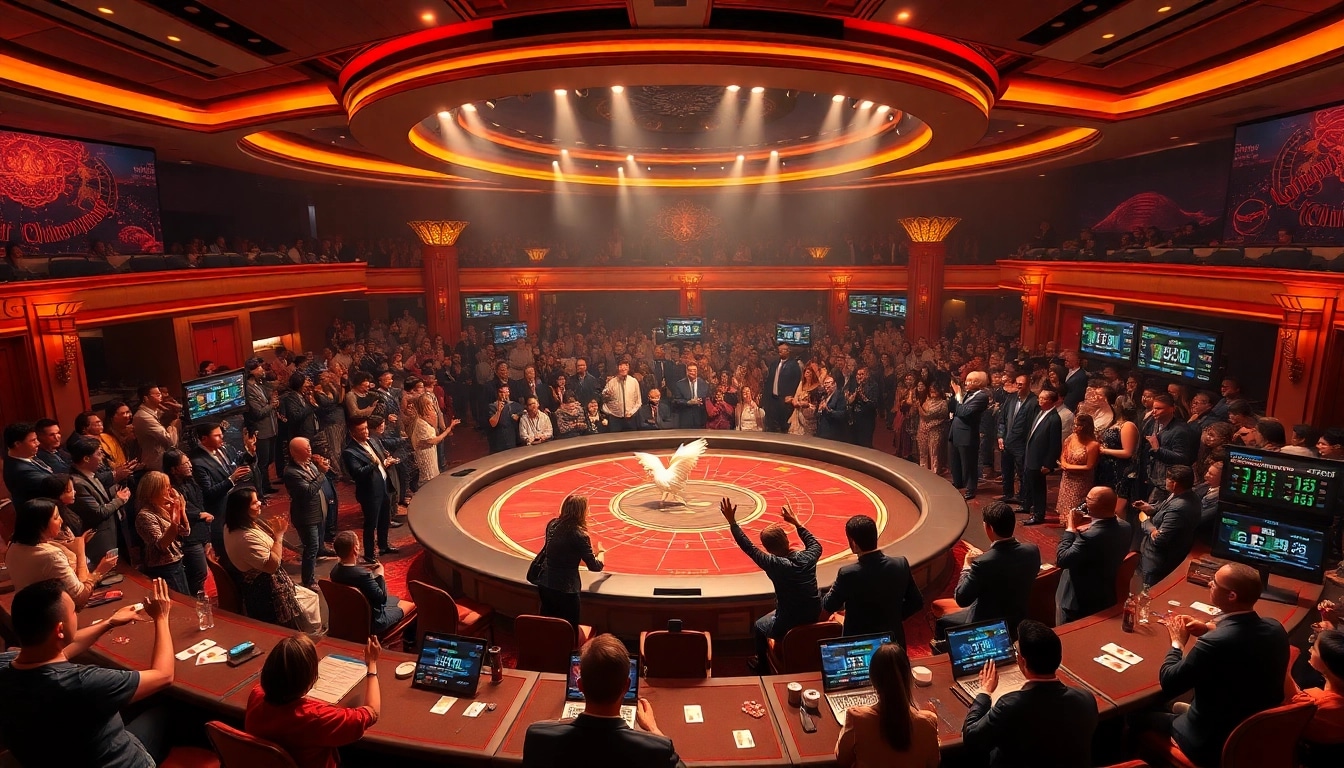 Experience the excitement of đá gà thomo in high-stakes competition at a vibrant casino.