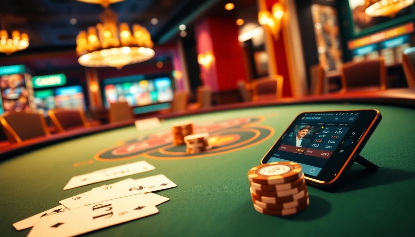 Experience the excitement at 33win1's casino with luxurious gaming tables and vibrant online interfaces.