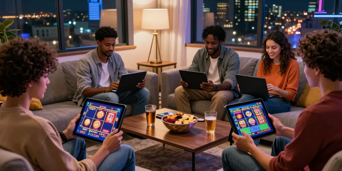 Enjoying a thrilling online gambling experience with friends at man88.