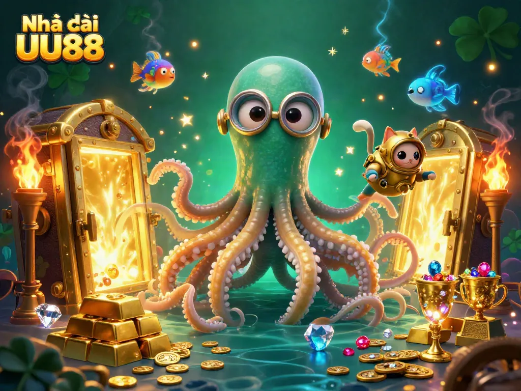 Join the fun with Nhà cái UU88 in an enchanting underwater treasure hunt, bringing thrills and excitement!