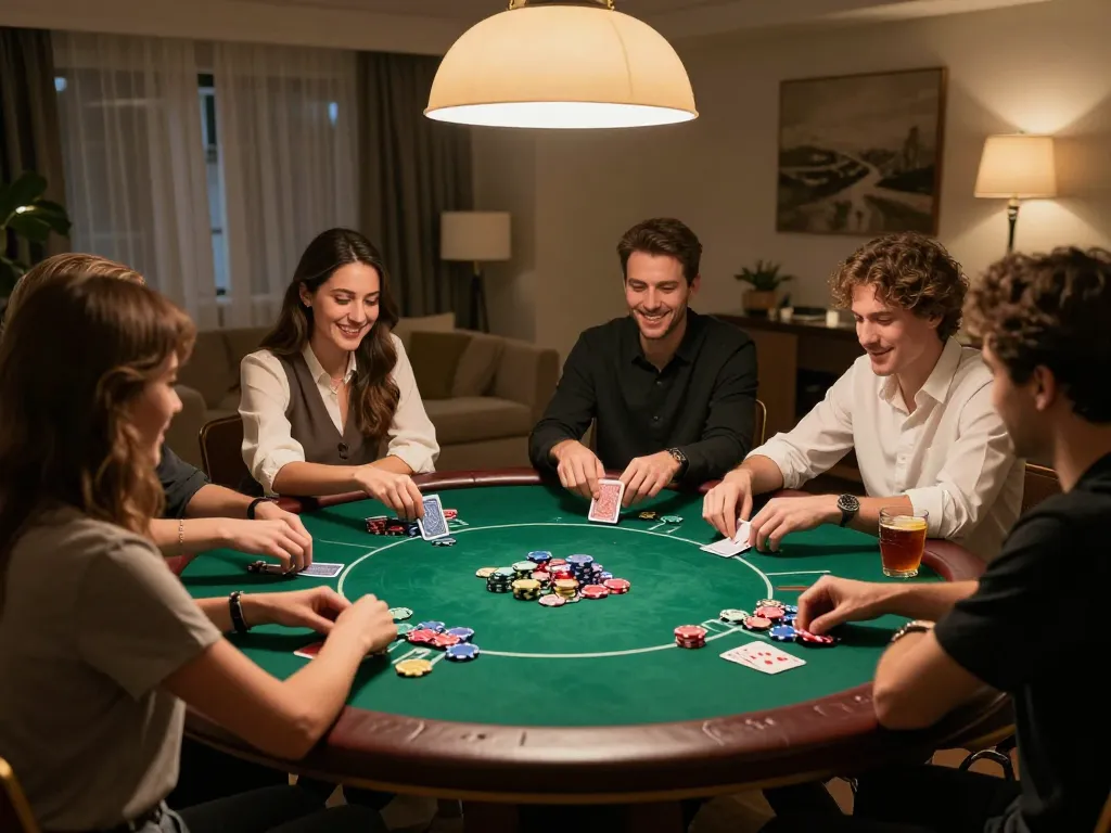 KP88 poker game night with friends showcasing vibrant atmosphere and strategic gameplay.