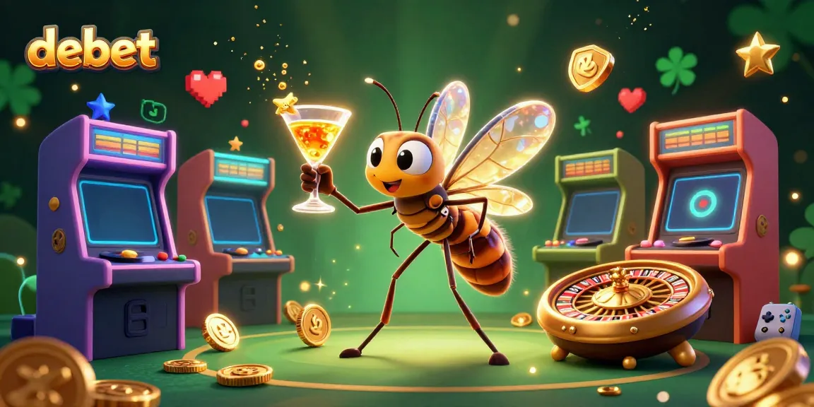 Experience the vibrant casino world of debet with dynamic characters and gaming elements.