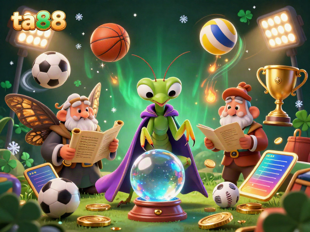 Experience the excitement of ta88 with a mystical illustration capturing casino elements and enchanting characters.