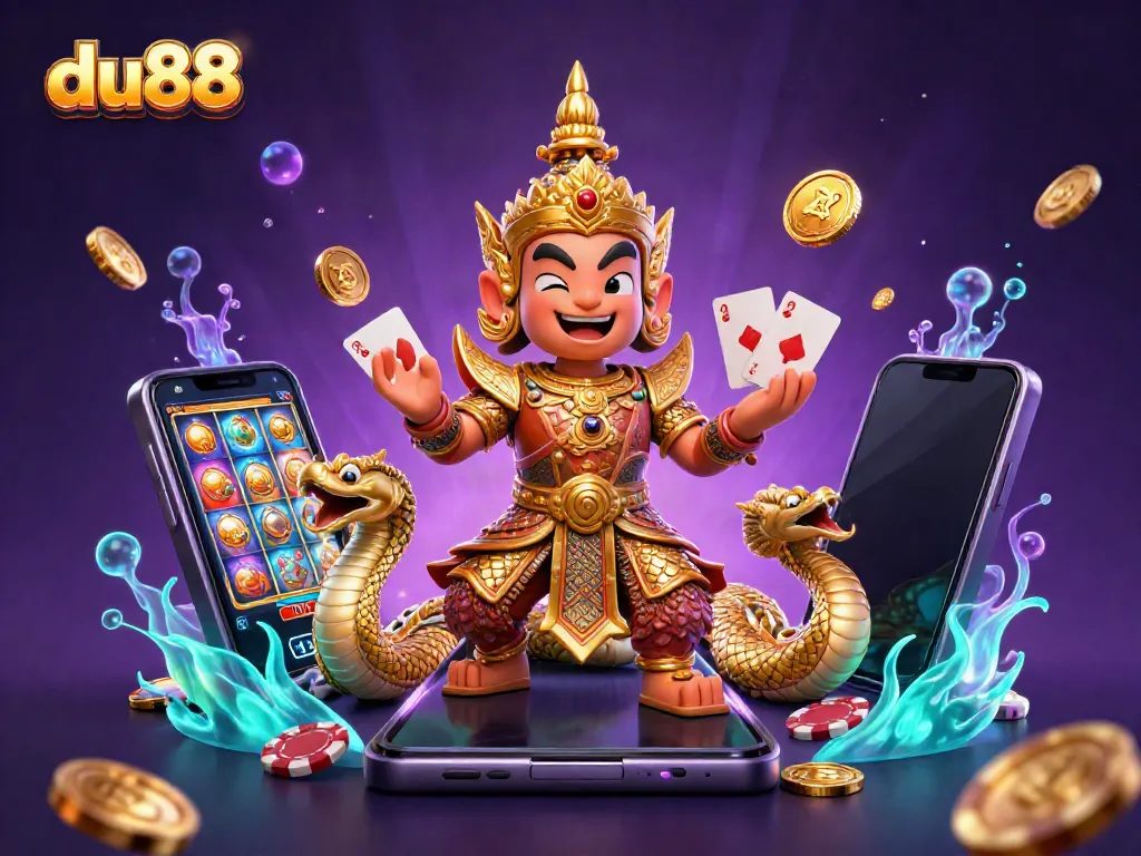 Experience the excitement of du88 with vibrant 3D characters playing dynamic casino games.