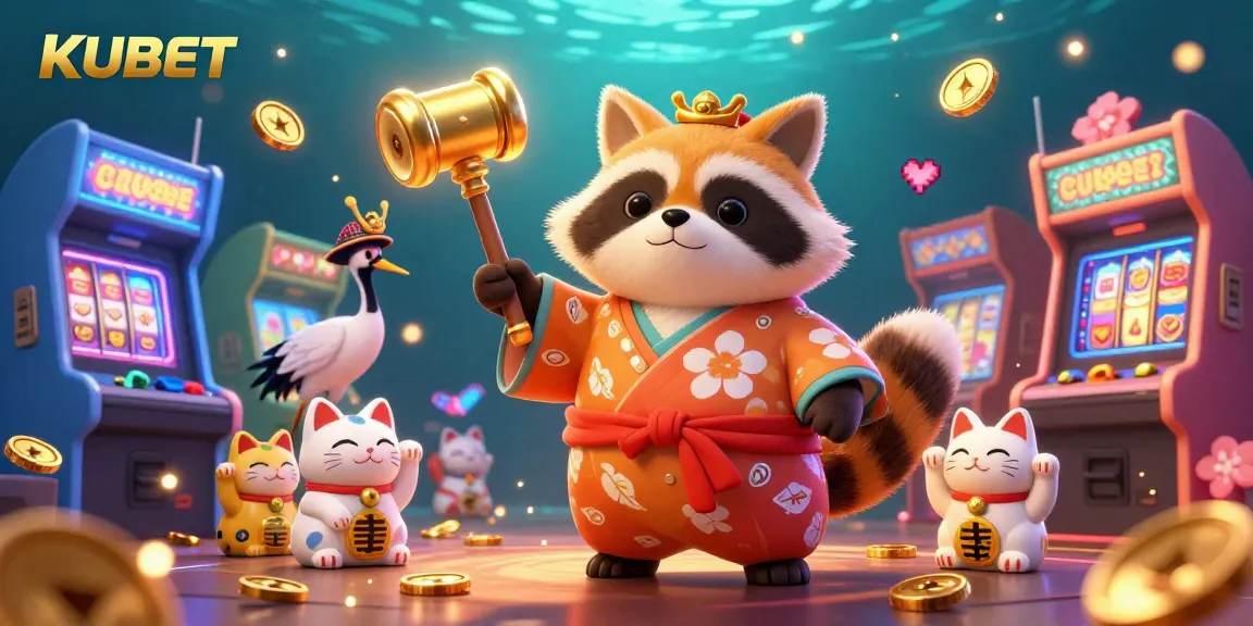 KUBET enhances your online gaming with vibrant slot reels and cheerful characters for a thrilling experience.