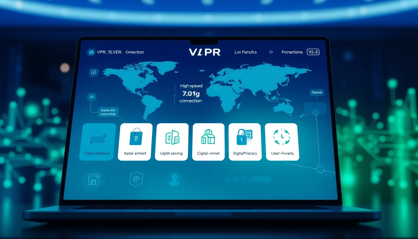 High-speed VPN connectivity through 快连官网 app showcased on a sleek mobile device.