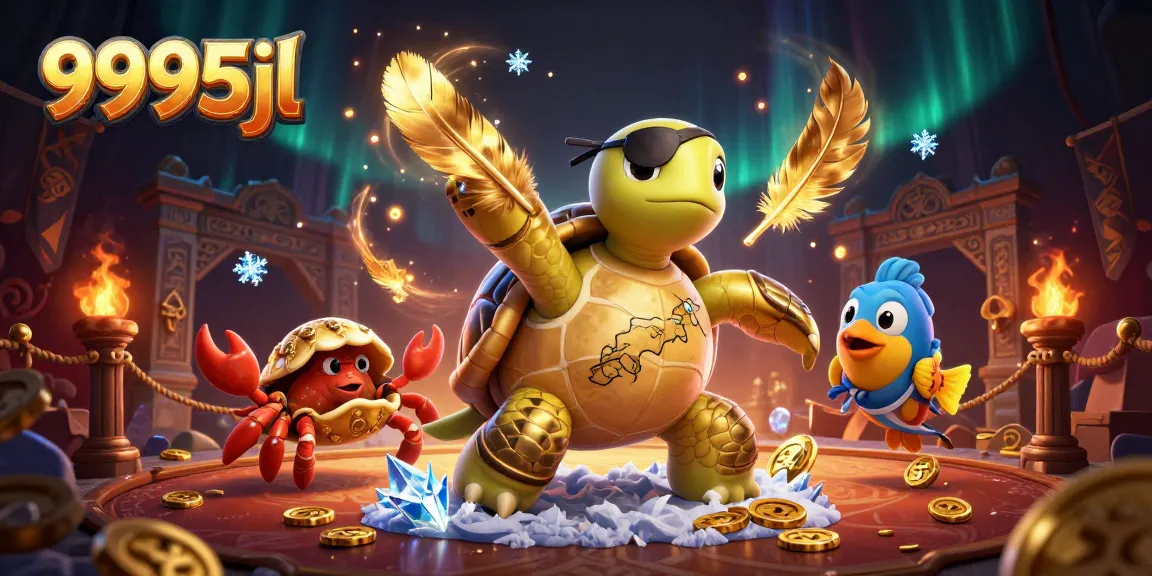 Engage in thrilling adventures with 9995jl's vibrant 3D cartoon scene featuring characters above treasure.