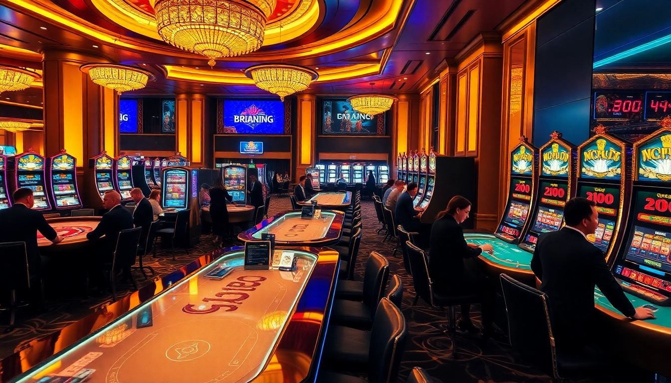 Players enjoying a thrilling game of poker at 79king's luxurious casino environment.