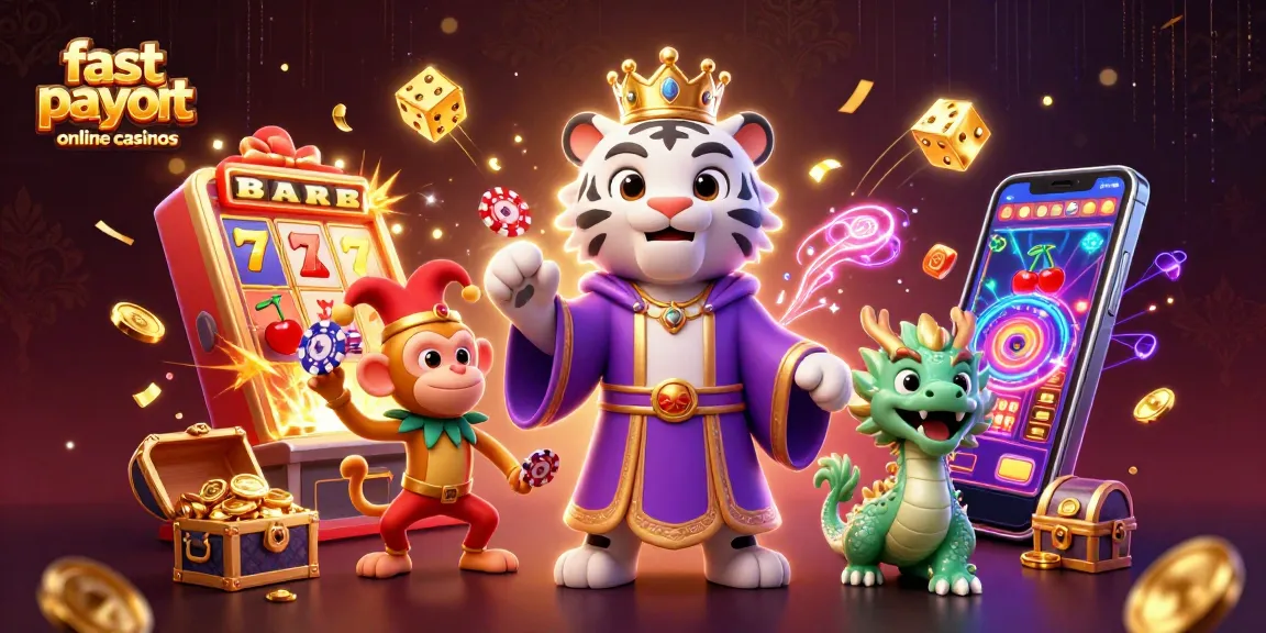 Experience fast payout online casinos with exciting characters in a vibrant casino scene