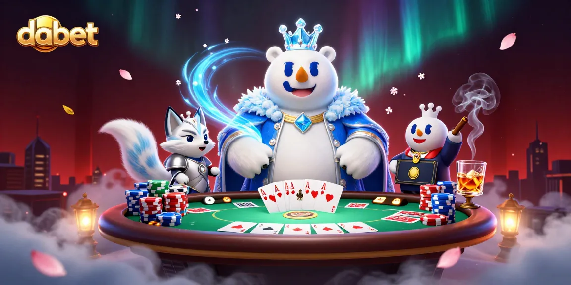 Experience thrilling poker action with the dabet platform featuring the ice king polar bear and snow fox.